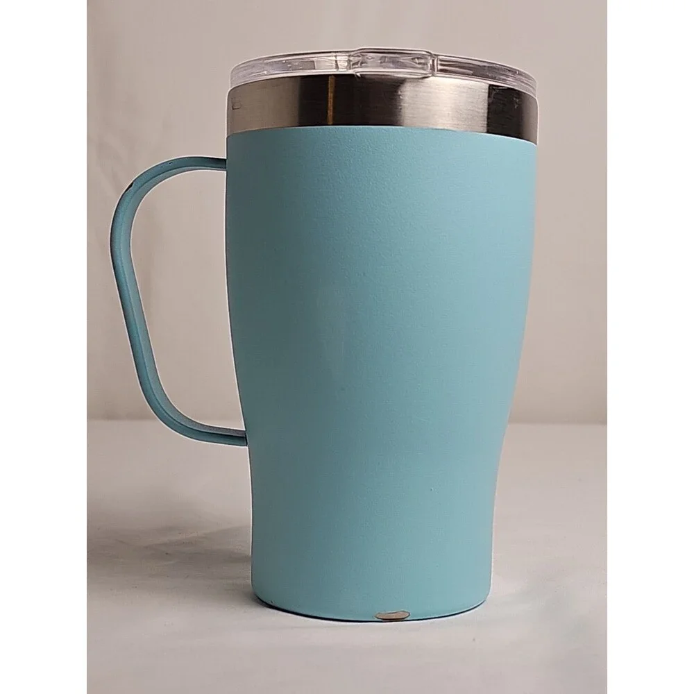 HydraGear 18 oz Insulated Stainless Steel Travel Mug with Handle Blue